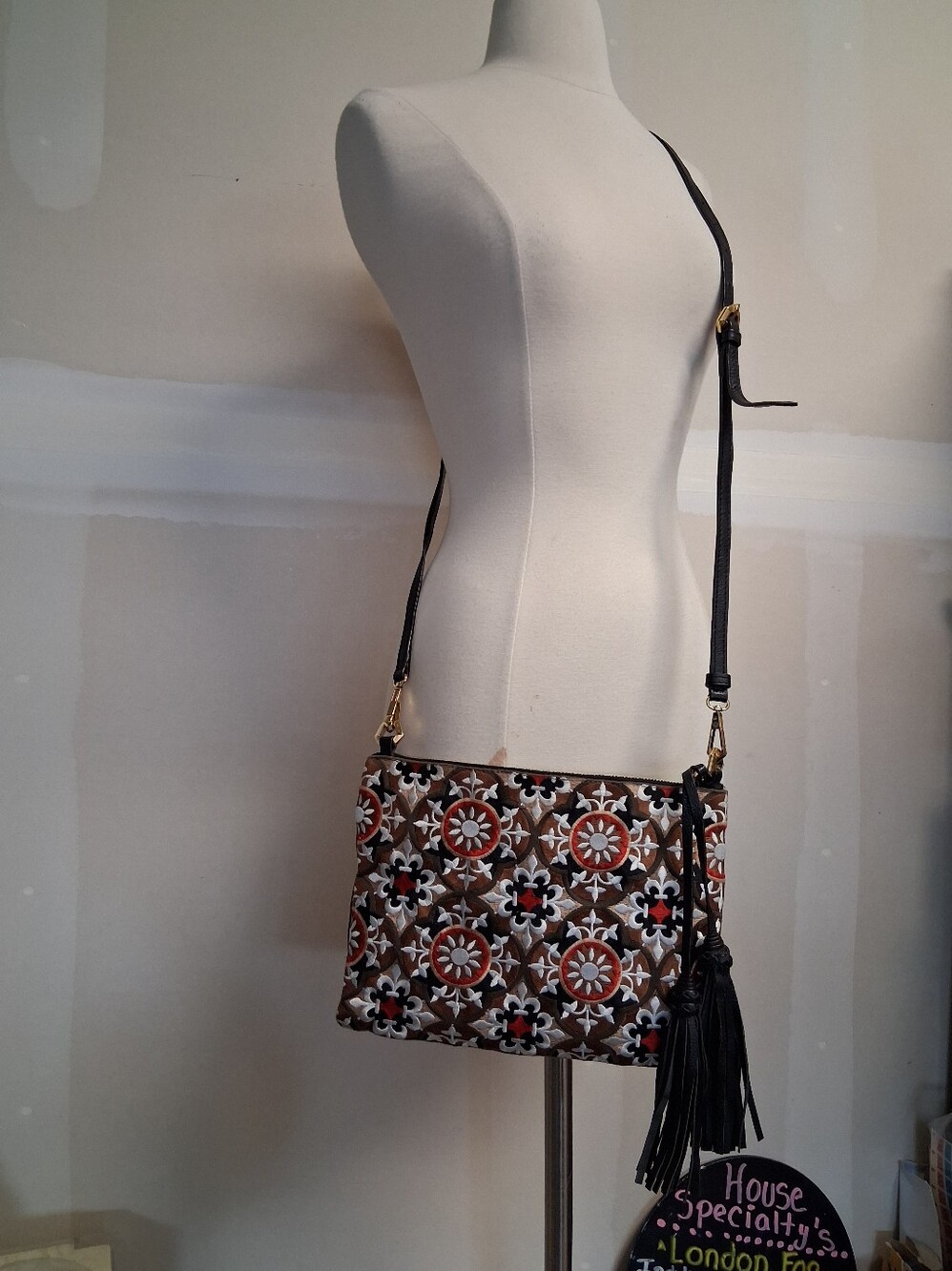 Oryany embroidered crossbody bag